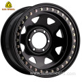 8 Spoke 15x8 Black Steel Off Road Wheels